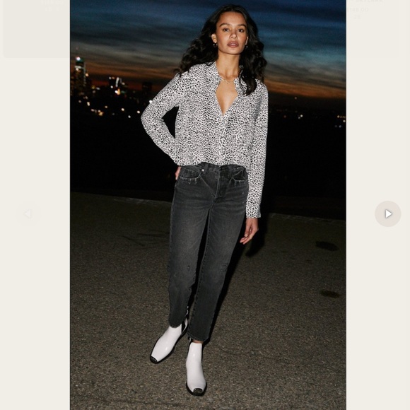 Pistola Elle Leopard Print Baby Snap Front Shirt Size S EUC - Picture 5 of 12